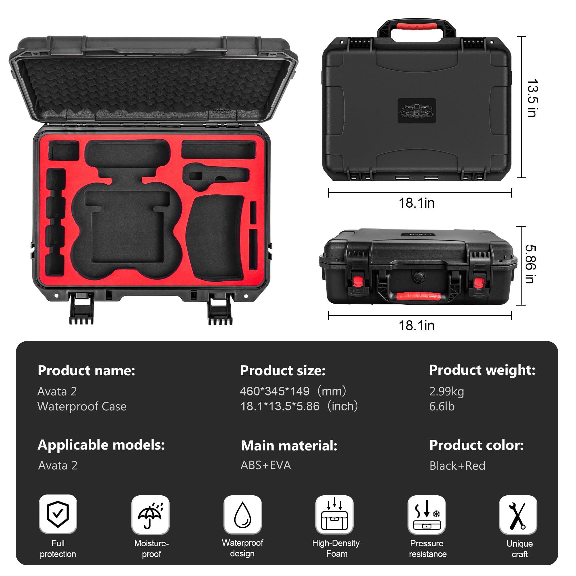 Carrying Hard Case for DJI Ava – Drone Gimbal Case recenzja i cena