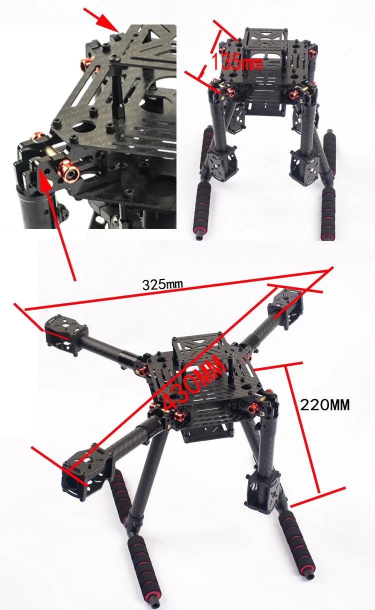 Flyroun LX350 PRO 350mm drone  – Drone Gimbal For Mirrorless recenzja i cena