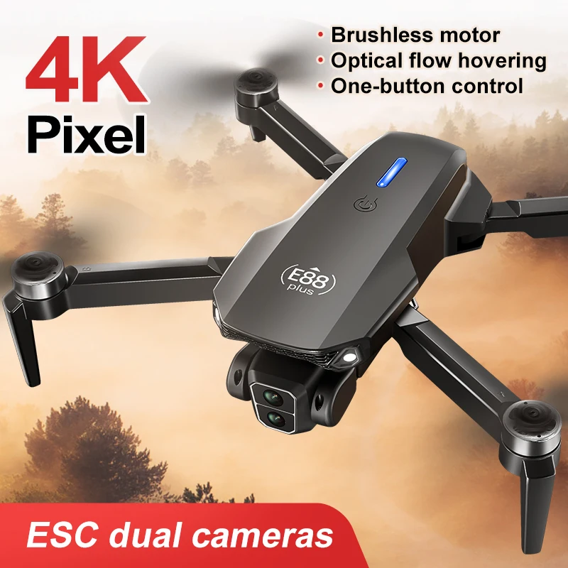 New E88 Plus Quadcopter Drone: – Drone Gimbal Brushless recenzja i cena