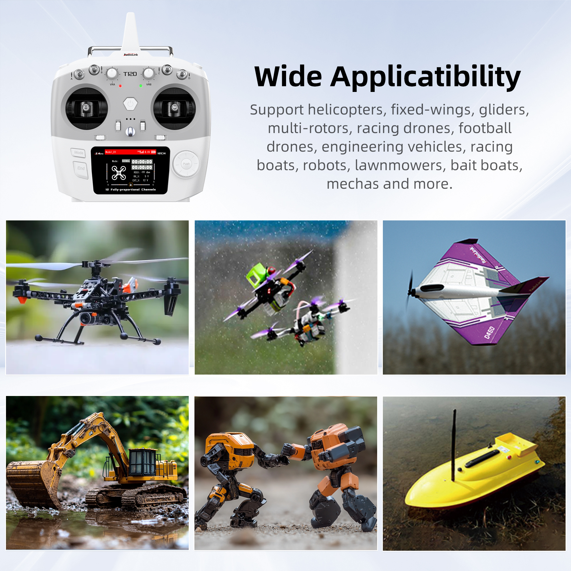 Radiolink T12D ELRS 12 Channel – Drone Gimbal Controller recenzja i cena