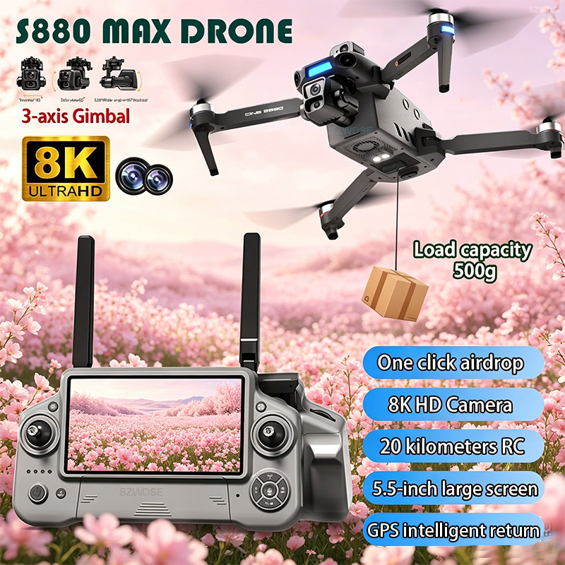 2026 New 8K Dual Camera Drone  – Drone Gimbal 3 Axis recenzja i cena