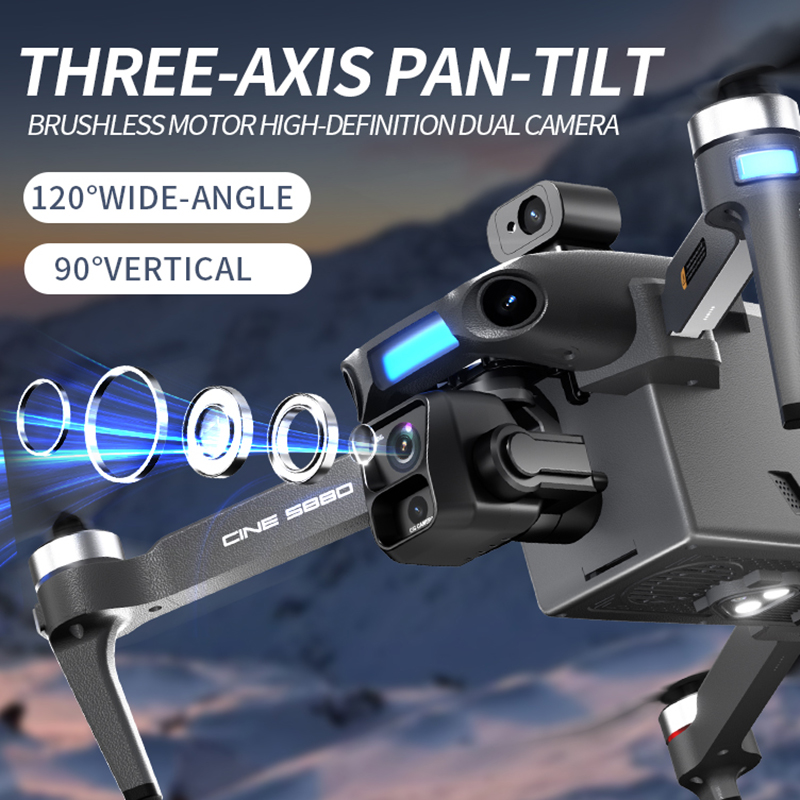 2026 New 8K Dual Camera Drone  – Drone Gimbal 3 Axis recenzja i cena
