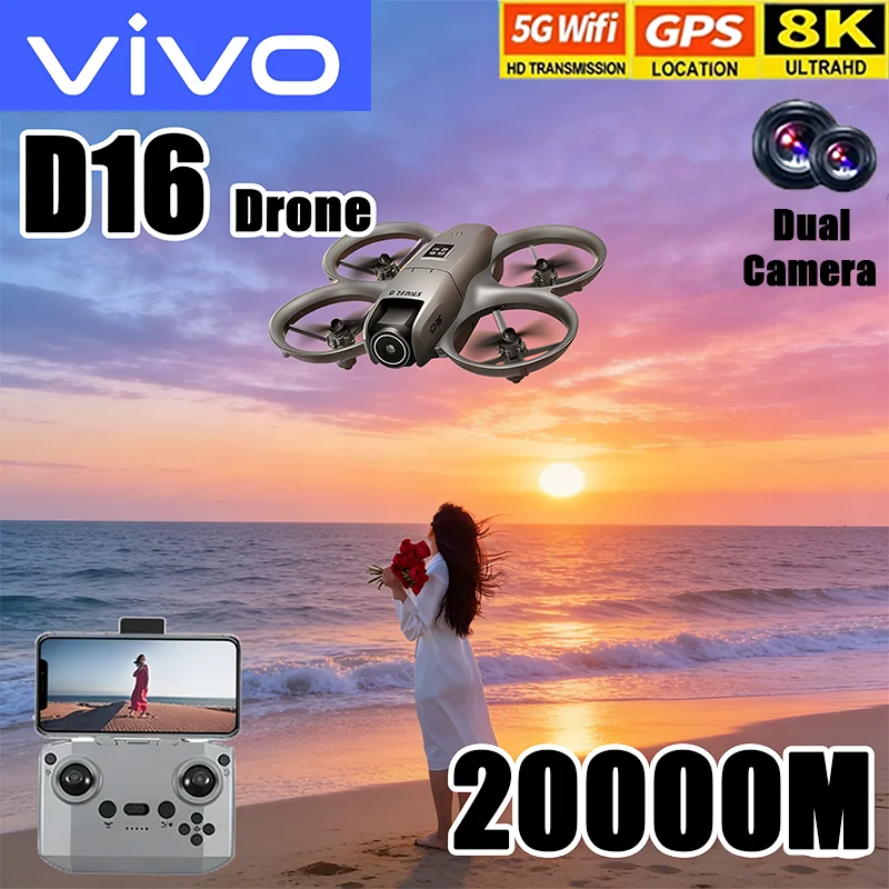 VIVO D16 Mini Drone 8K Camera  – Drone Gimbal Mount recenzja i cena