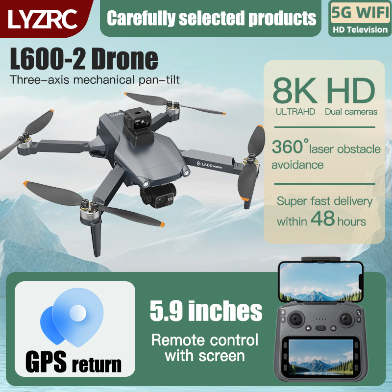 LYZRC L600-2 MAX GPS Drone 3-A – Drone Gimbal 3 Axis recenzja i cena