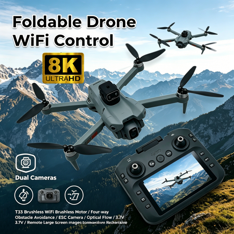 2026 New T33 RC Drone 8K Camer – Drone Gimbal 3 Axis recenzja i cena