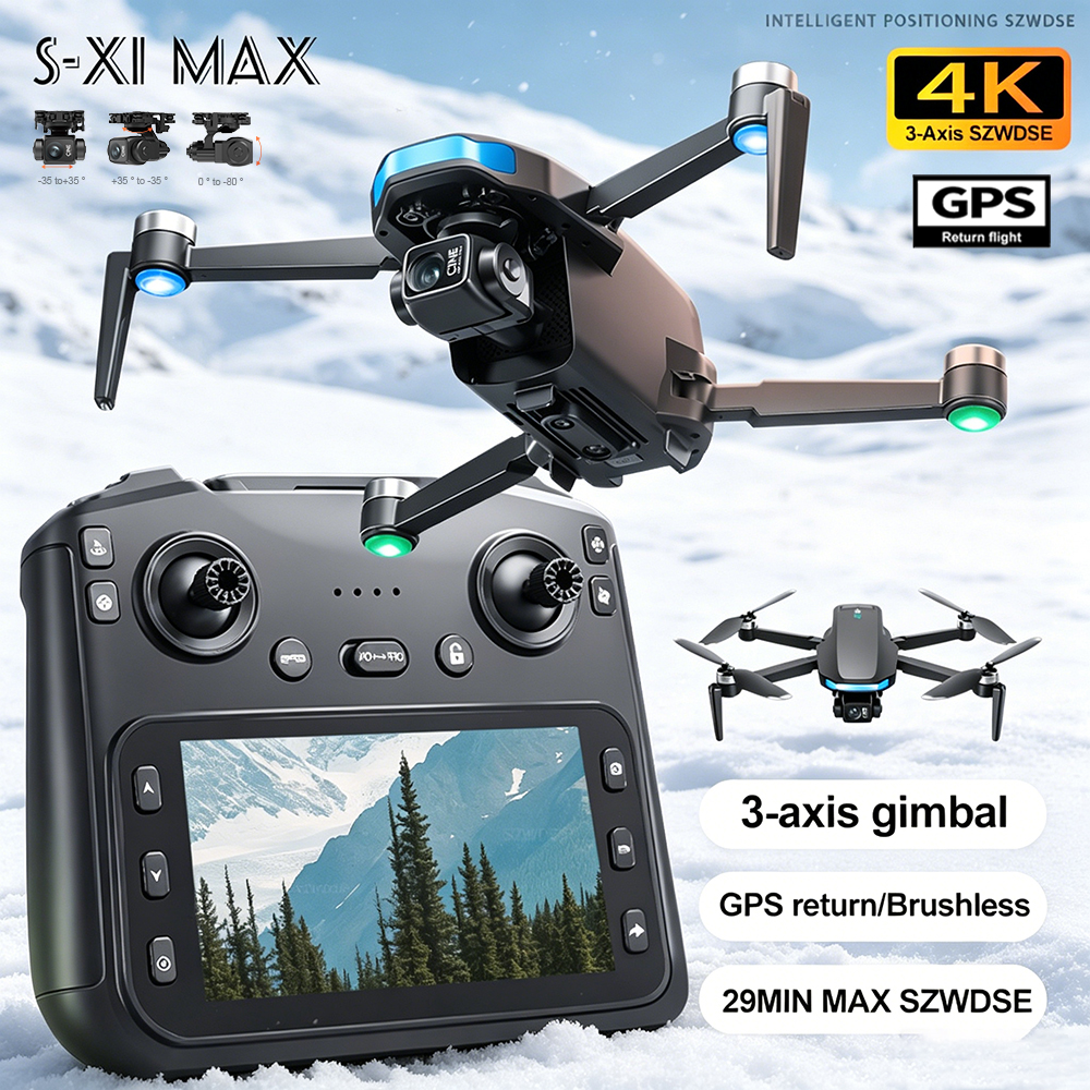 New S-X1 MAX Drone GPS 8K Prof – Drone Gimbal 3 Axis recenzja i cena
