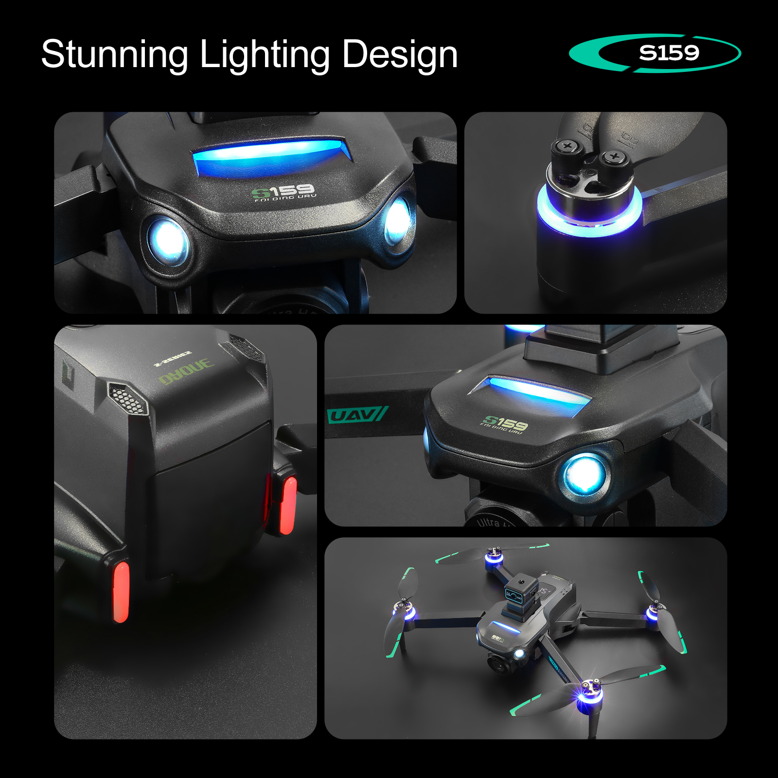 S159 GPS Drone 4K Profesional  – Drone Gimbal Brushless recenzja i cena