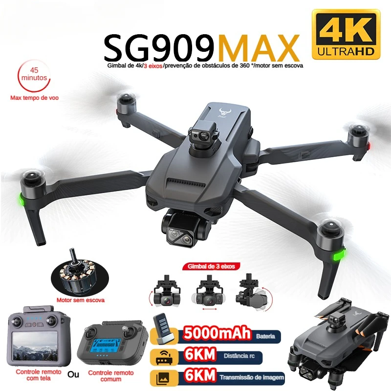 ZLL SG909 SG909MAX Professiona – Drone Gimbal 3 Axis recenzja i cena
