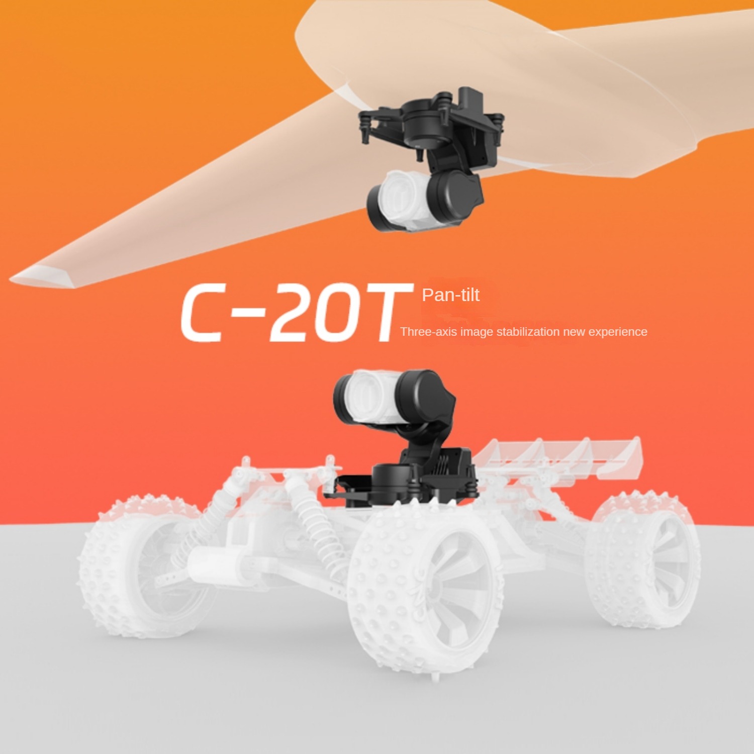 NCZOBOE  C-20T 3-Axis O4 FPV G – Drone Gimbal 3 Axis recenzja i cena